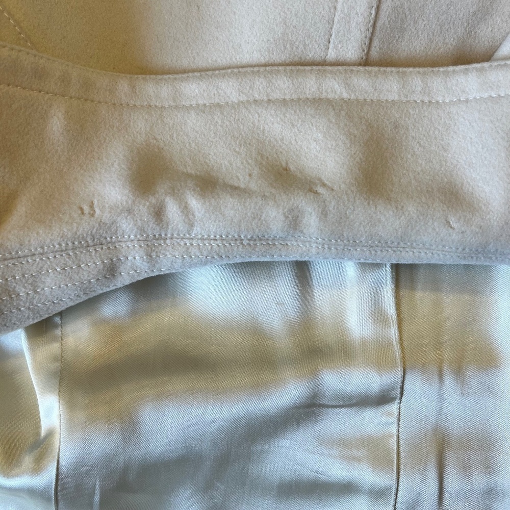 *FIRM PRICE* J. CREW CREAM WOOL PEA COAT - Picture 8 of 9